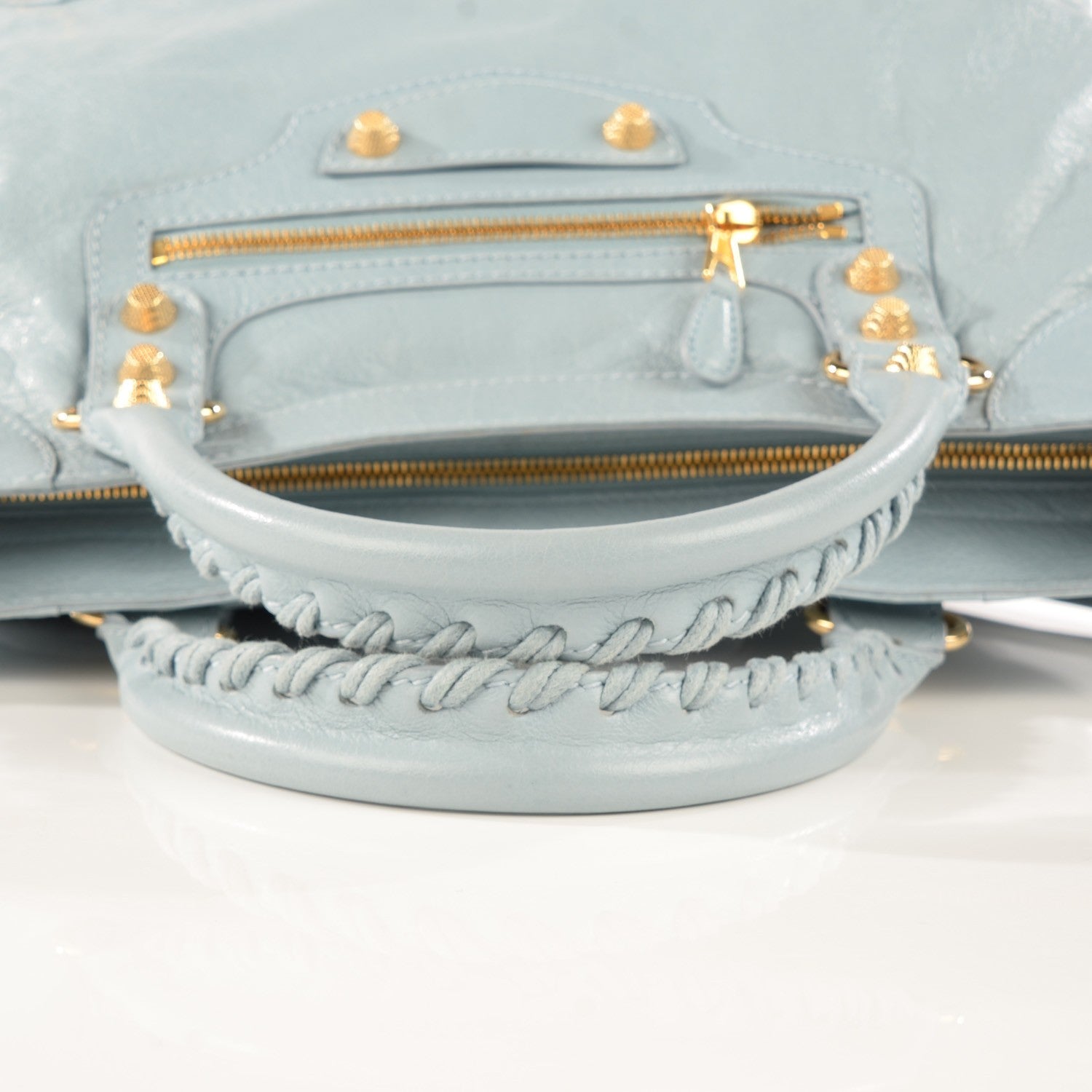 Balenciaga Agneau Giant 12 Gold Hardware Velo Bleu Opaline 5 of 8