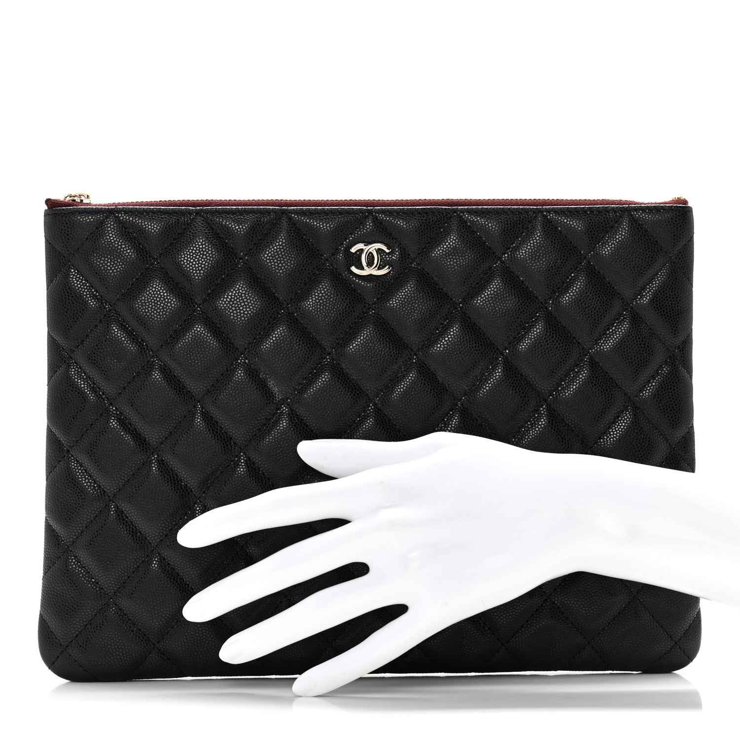 Chanel Caviar Quilted Medium Cosmetic Case Black 1 of 11