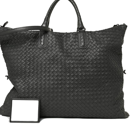 Bottega Veneta Nappa Intrecciato Maxi Convertible Tote Grey 7 of 11