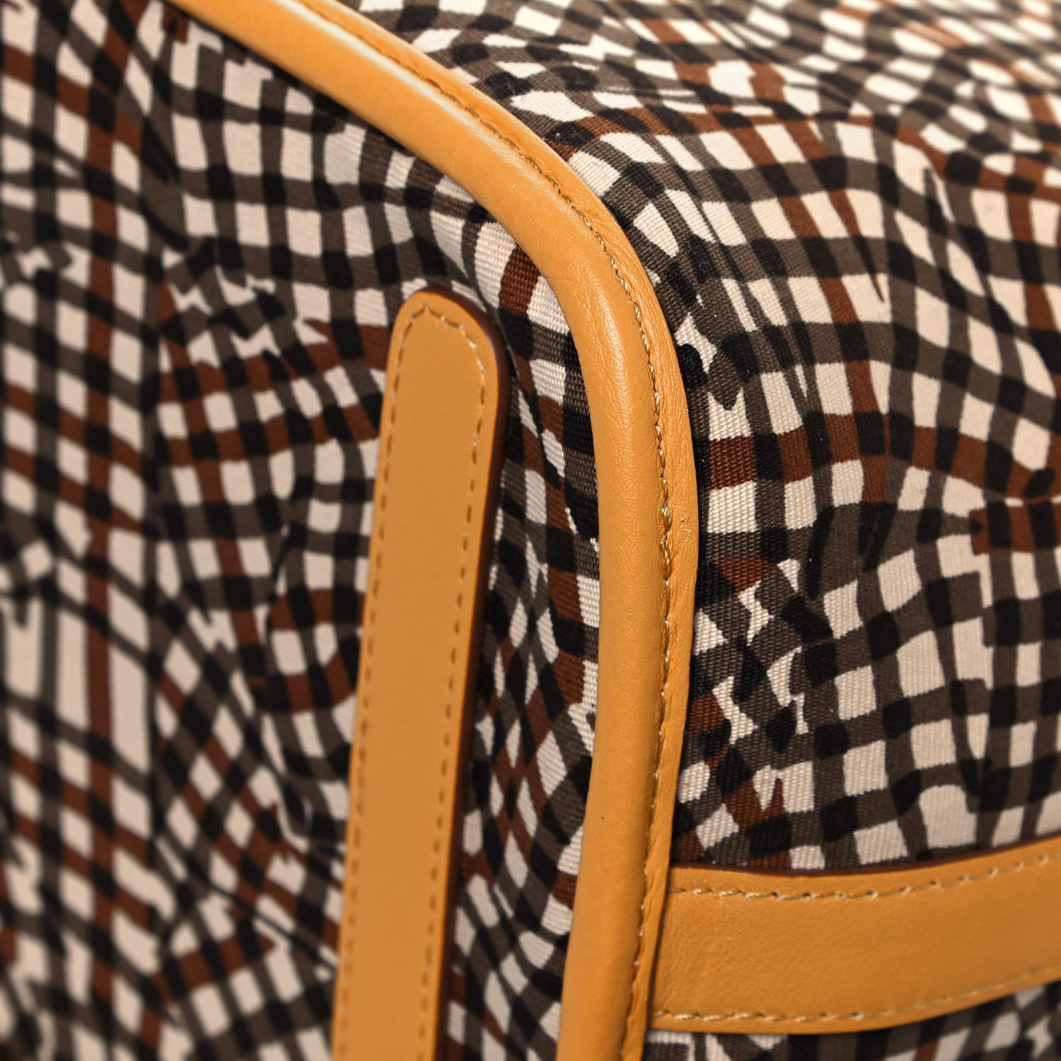 MCM Visetos Medium Liz Reversible Shopper Tote Cognac Yellow 16 of 18