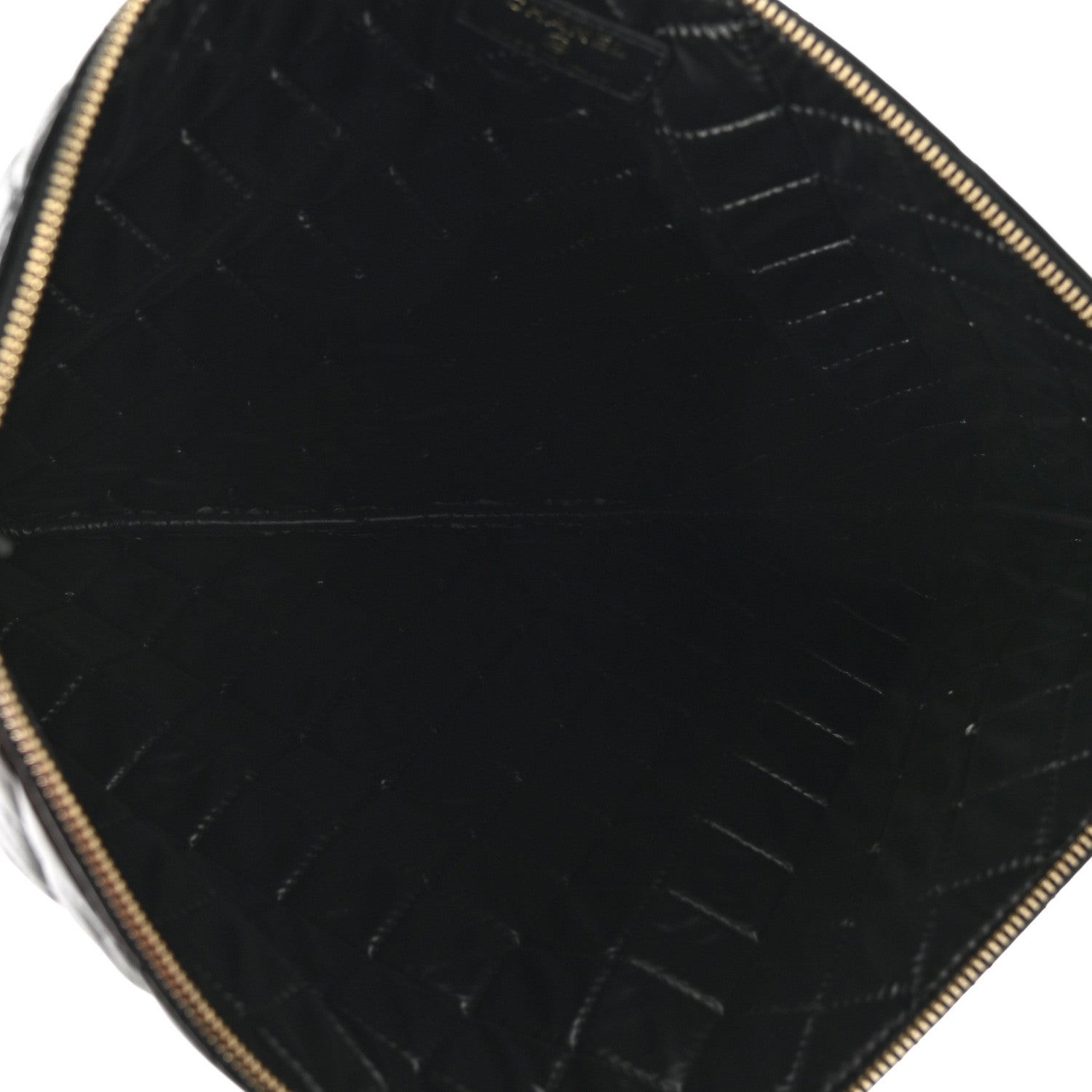 Chanel Lambskin Bi Quilted Large Cosmetic Case Black 5 of 7