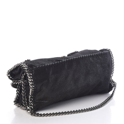 Stella McCartney Embellished Shaggy Deer Small Falabella Fold Over Tote Black 3 of 9