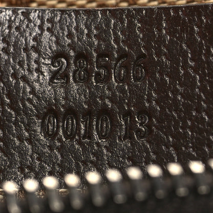 Gucci GG Monogram Web Double Pocket Belt Bag Dark Brown 7 of 10