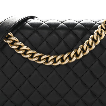 Chanel Calfskin Quilted New Medium Boy Flap Black 8 of 10