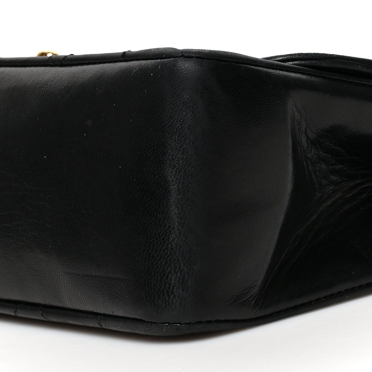 Lambskin Quilted Medium Single Flap Black