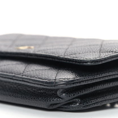 Chanel Caviar Quilted Wallet On Chain WOC Black 10 of 13