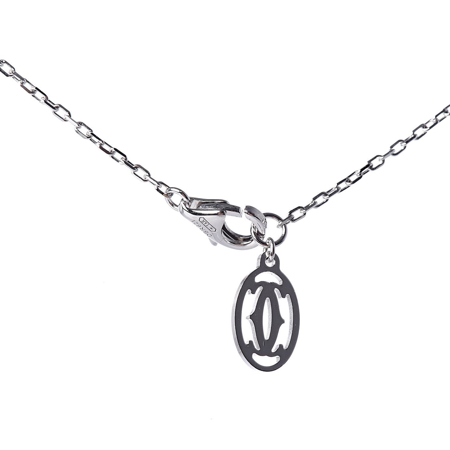 18K White Gold Diamond SM D'Amour Pendant Necklace