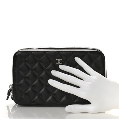 Chanel Lambskin Quilted Jewelry Case Black 2 of 8