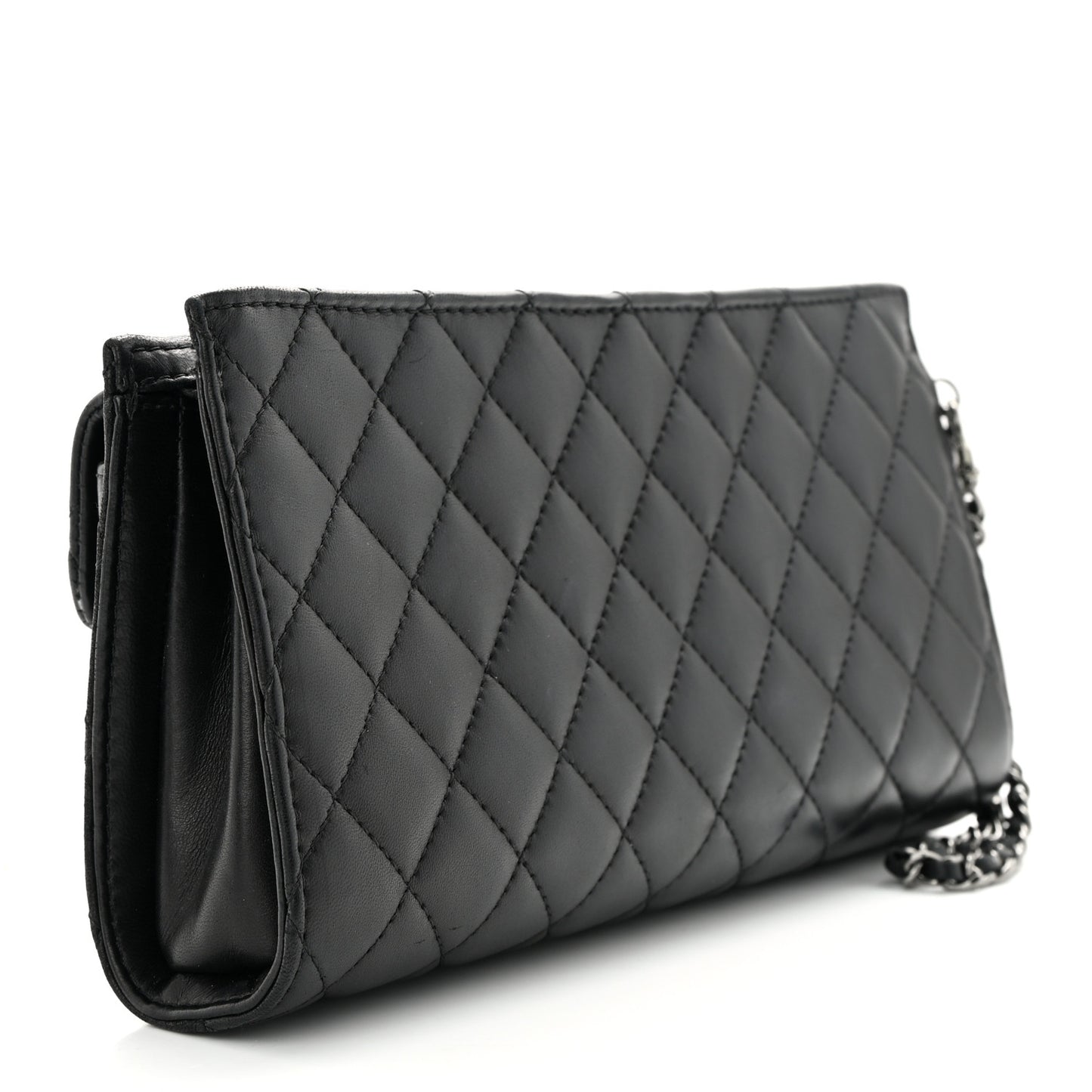 Lambskin Mineral Nights Pochette Wristlet Black