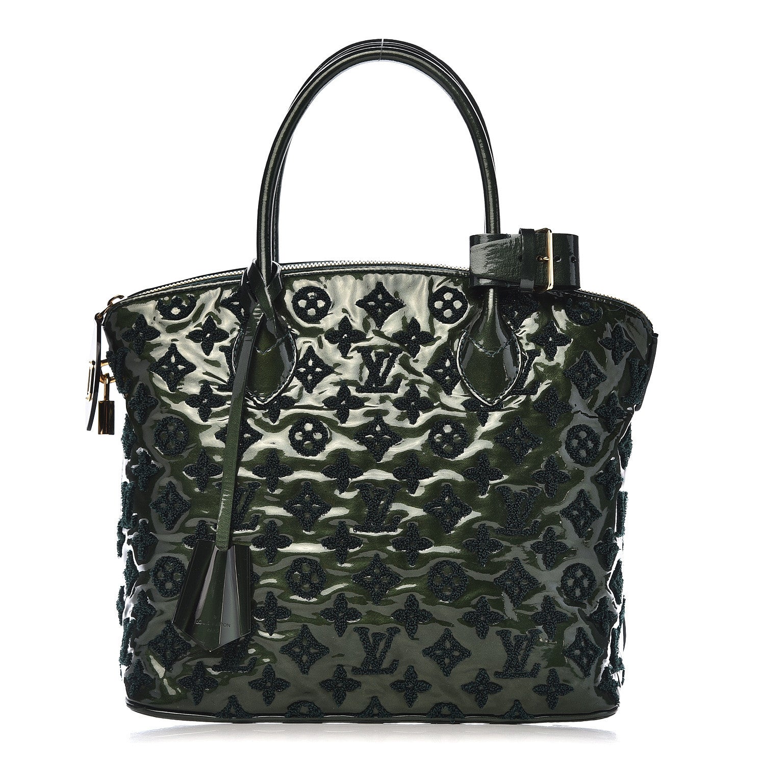 Louis Vuitton Patent Lambskin Fascination Lockit Vert Fonce 1 of 14