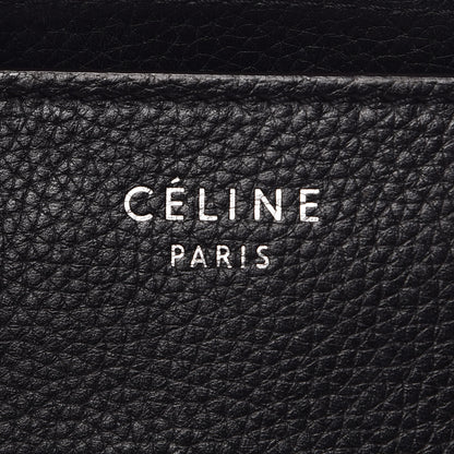 Celine Drummed Calfskin Mini Luggage Black 6 of 11