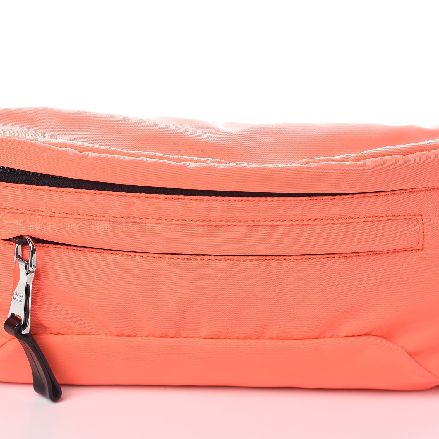 Prada Nylon Montagna Belt Bag Arancio Fluo 7 of 9