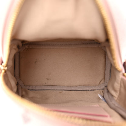 MCM Visetos Side Stud X-Mini Stark Bebe Boo Backpack Soft Pink 5 of 10