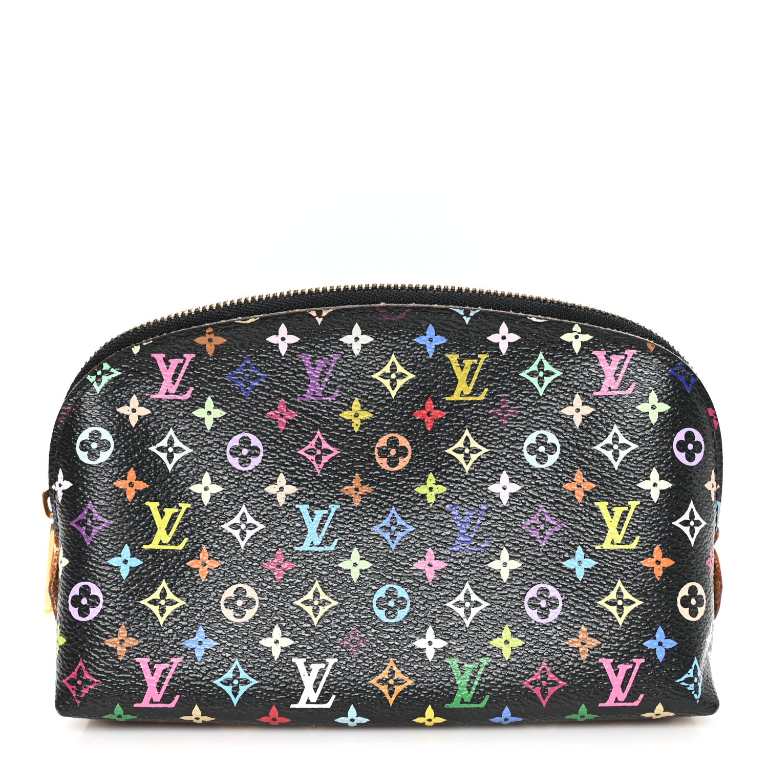 Louis Vuitton Monogram Multicolor Cosmetic Pouch Black Grenade 1 of 7