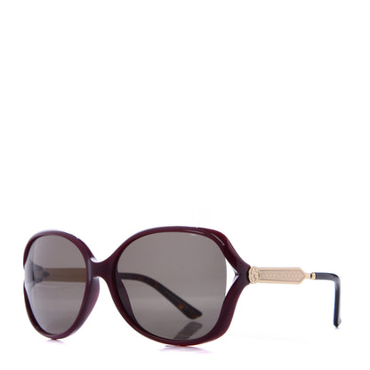 Gucci Acetate Oversized Butterfly Sunglasses GG 0076S Purple 1 of 8