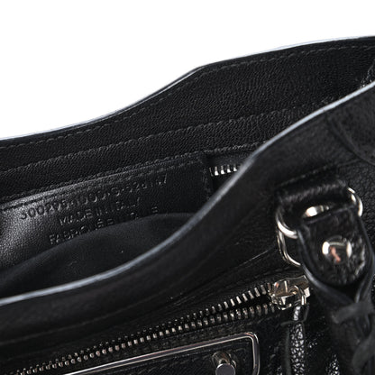 Balenciaga Chevre Silver Metallic Edge Hardware Mini City Black 9 of 10