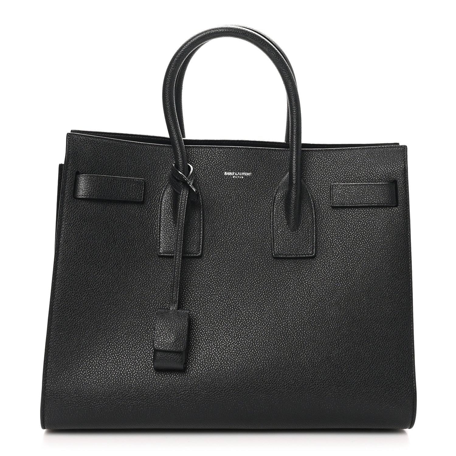 Saint Laurent Grained Calfskin Small Sac De Jour Black 1 of 10