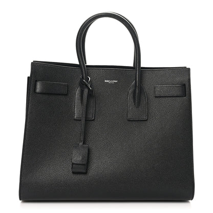 Saint Laurent Grained Calfskin Small Sac De Jour Black 1 of 10