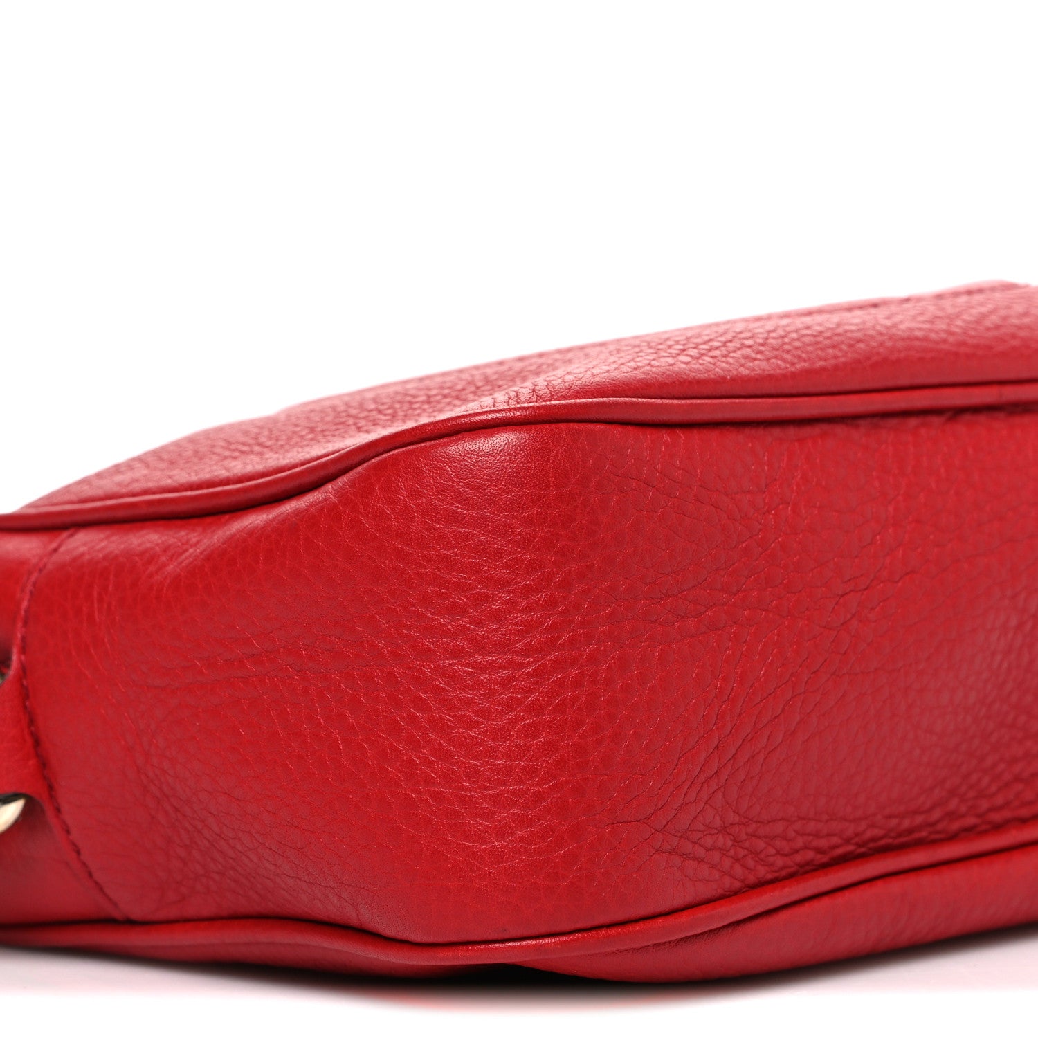 Gucci Pebbled Calfskin Small Soho Disco Bag Vibrant Red 1881990