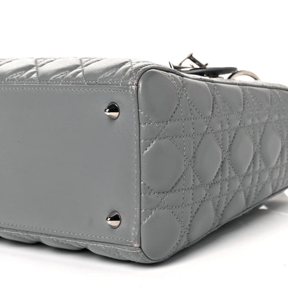 Christian Dior Lambskin Cannage Medium Lady Dior Grey 9 of 9