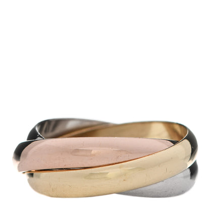 Cartier 18K Pink Yellow White Gold Classic Trinity Ring 53 6.25 3 of 5