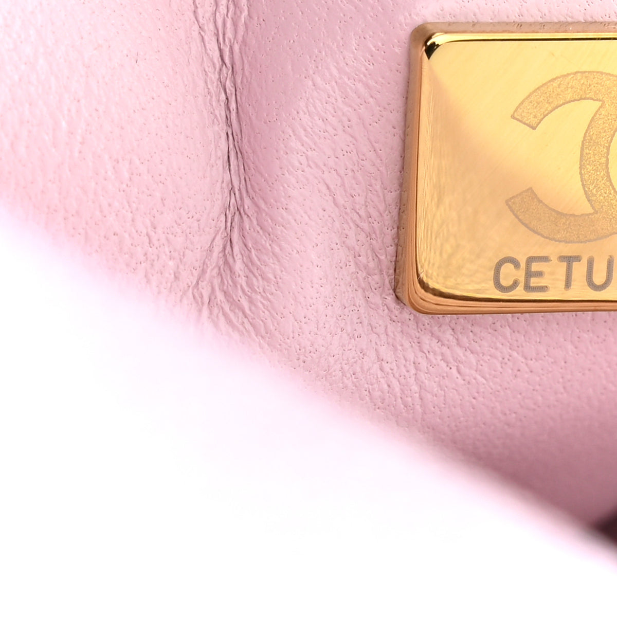Metallic Caviar Quilted Small Coco Handle Flap Light Pink