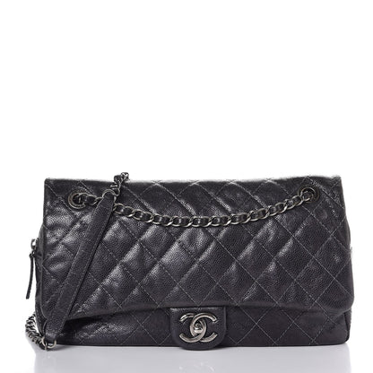 Chanel Iridescent Caviar Quilted Large Chic Flap Purple 1 of 10
