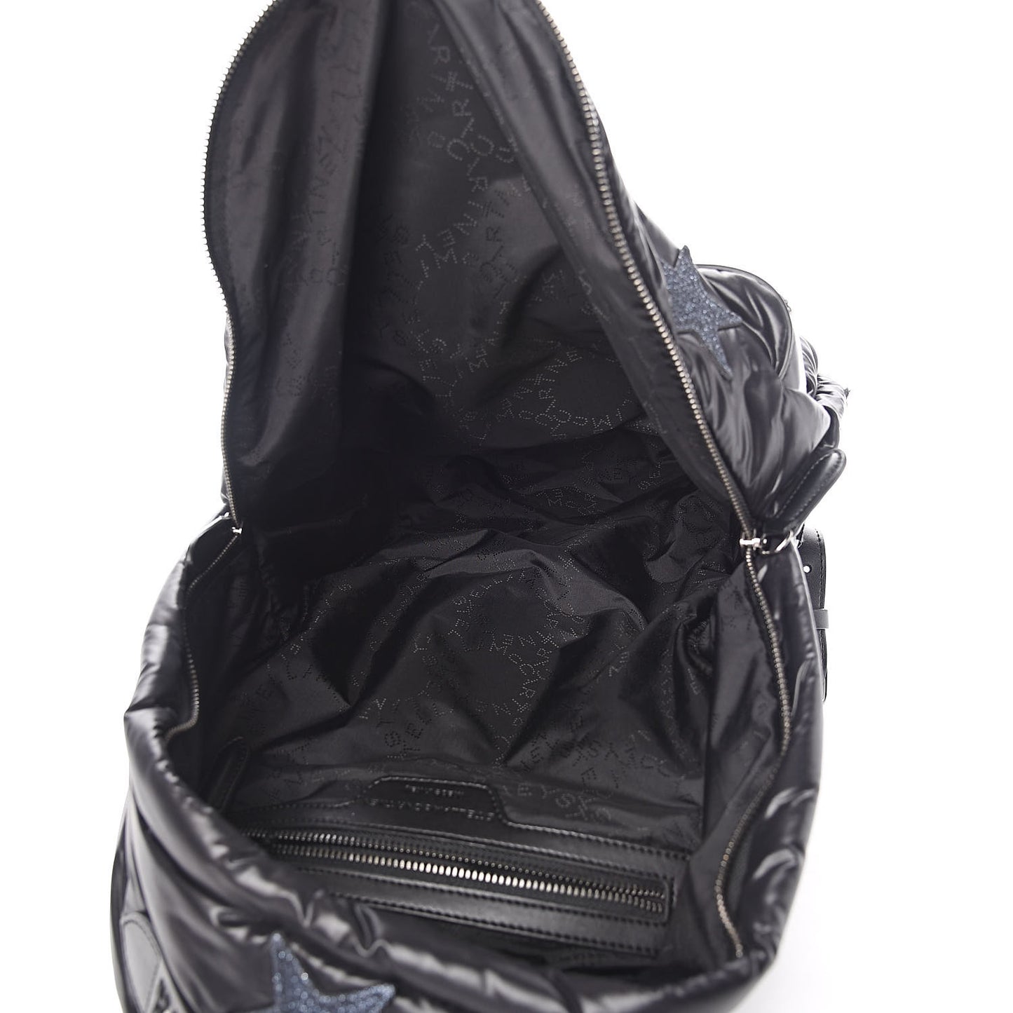 Polyamide Falabella Go Glitter Stars Backpack Black