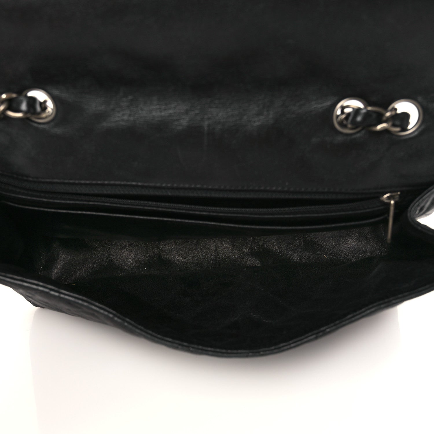 Chanel Washed Lambskin Quilted Jumbo Hybrid Reissue Flap Black 5 of 9