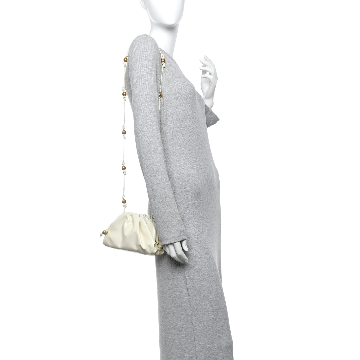 Bottega Veneta Patent Mini Pouch Chalk 1779213 – FASHIONPHILE