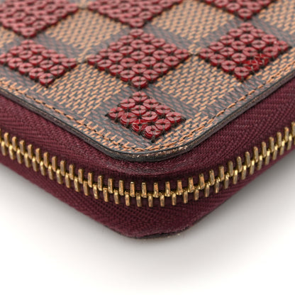 Louis Vuitton Damier Paillettes Zippy Wallet Red 11 of 12