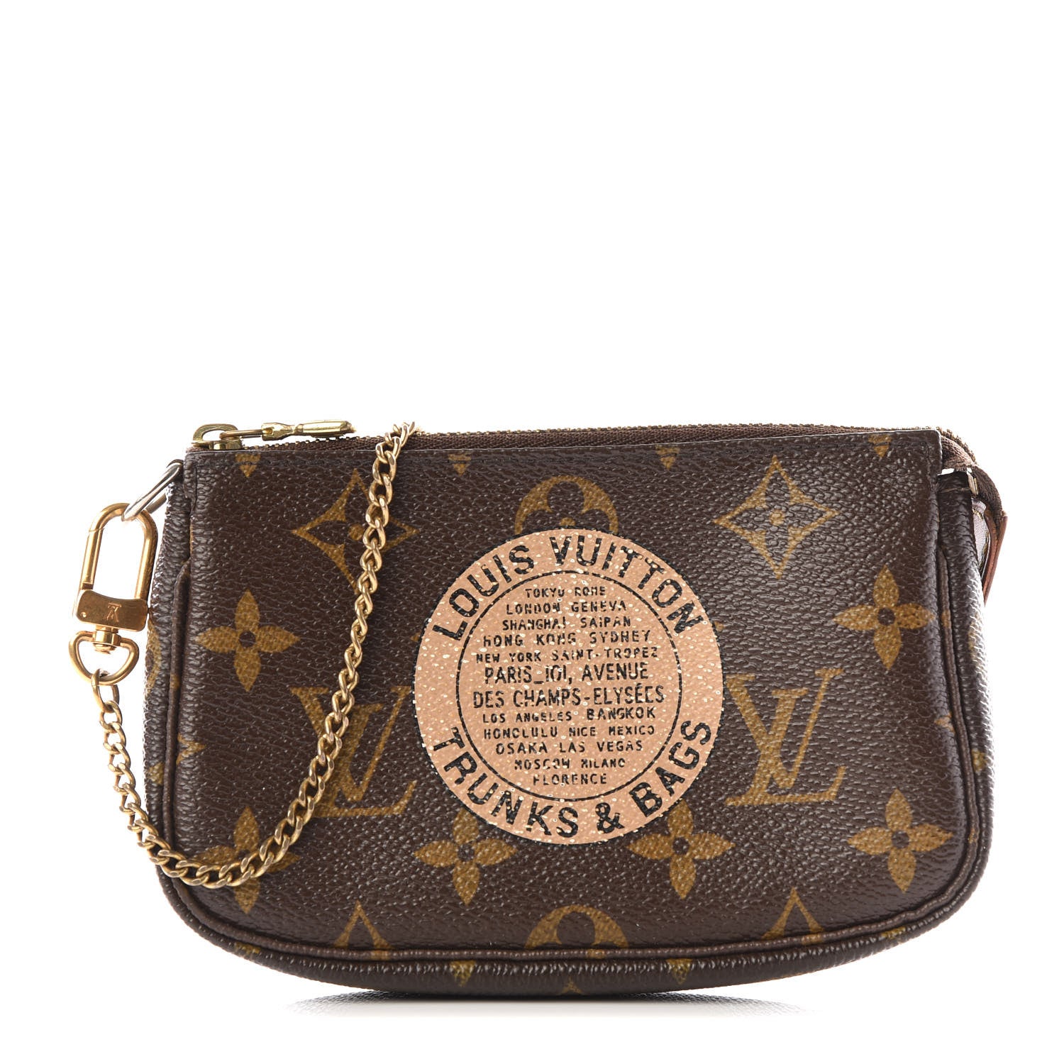 Louis Vuitton Monogram Complice Trunks and Bags Mini Pochette Accessories Beige 1 of 10