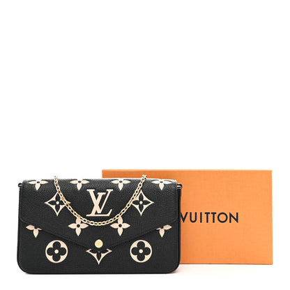 Louis Vuitton Empreinte Monogram Giant Felicie Pochette Black Beige 11 of 11