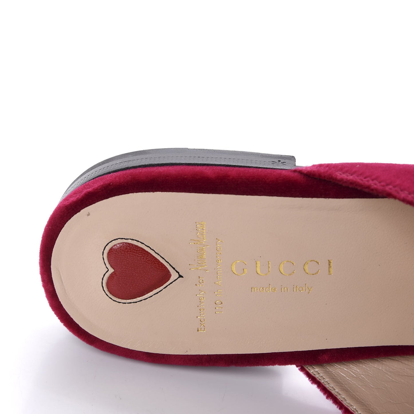 Velvet Panther Embroidered Womens Princetown Slippers 41 Red
