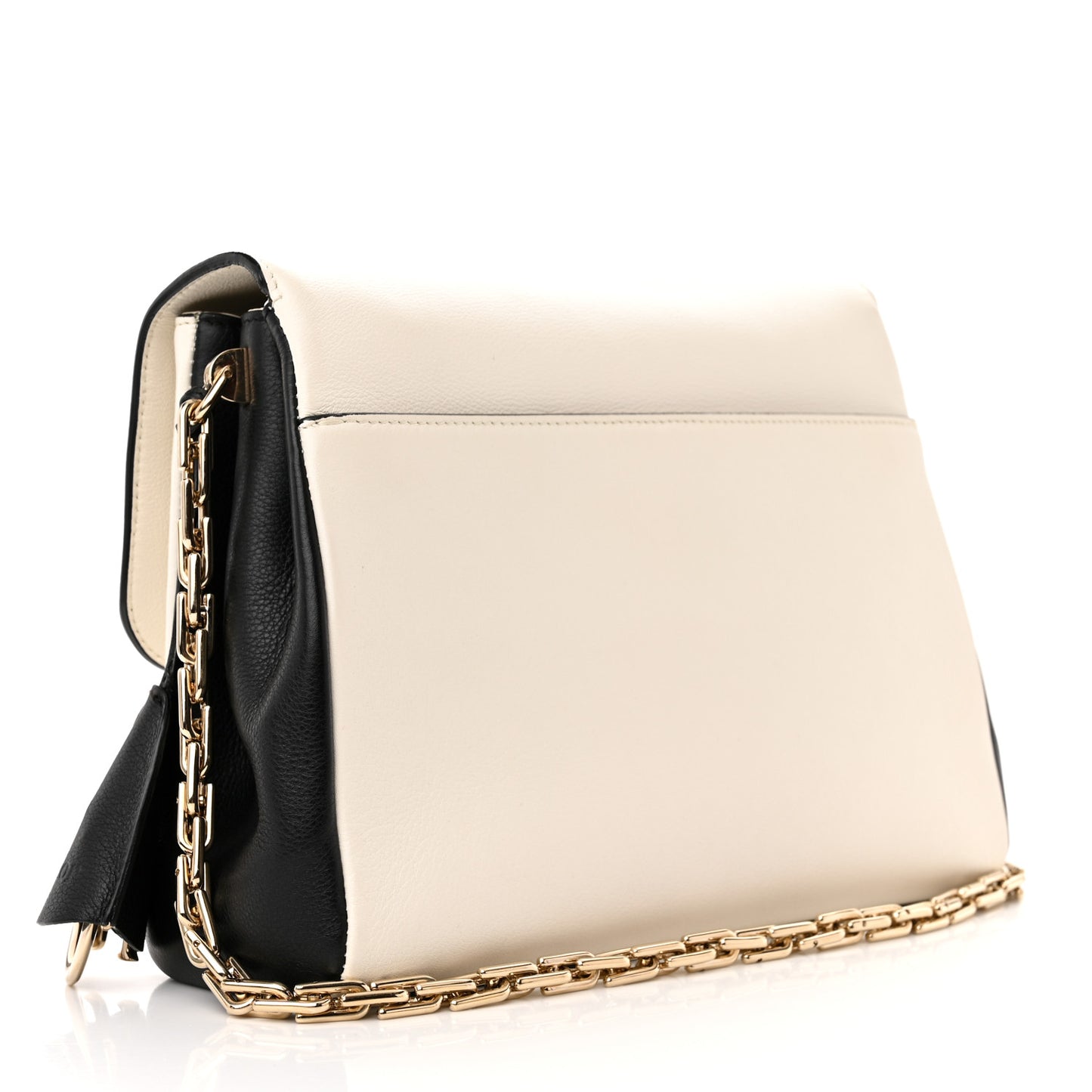 Calfskin Small Diorling White Black