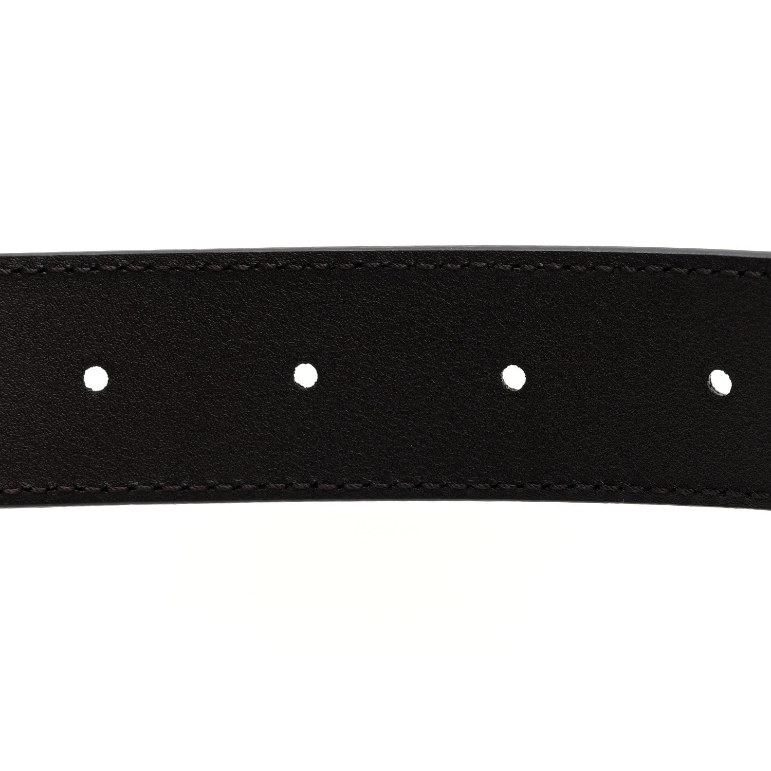 Gucci Plutone Calfskin Plaque GG 30mm Belt 80 32 Cocoa 4 of 4
