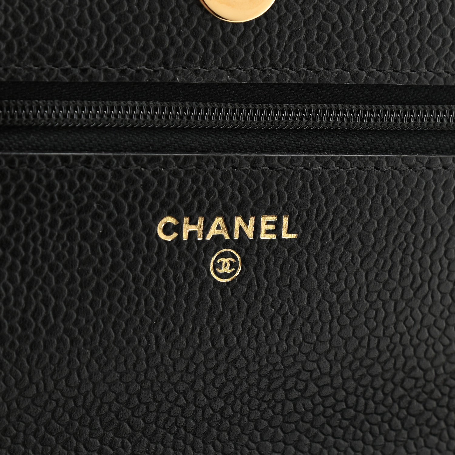 Chanel Caviar Quilted Wallet On Chain WOC Black 6 of 10