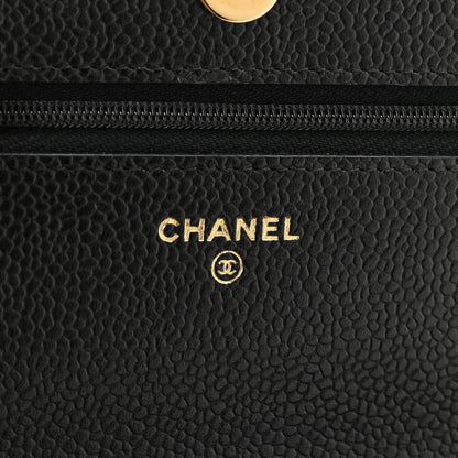 Chanel Caviar Quilted Wallet On Chain WOC Black 6 of 10