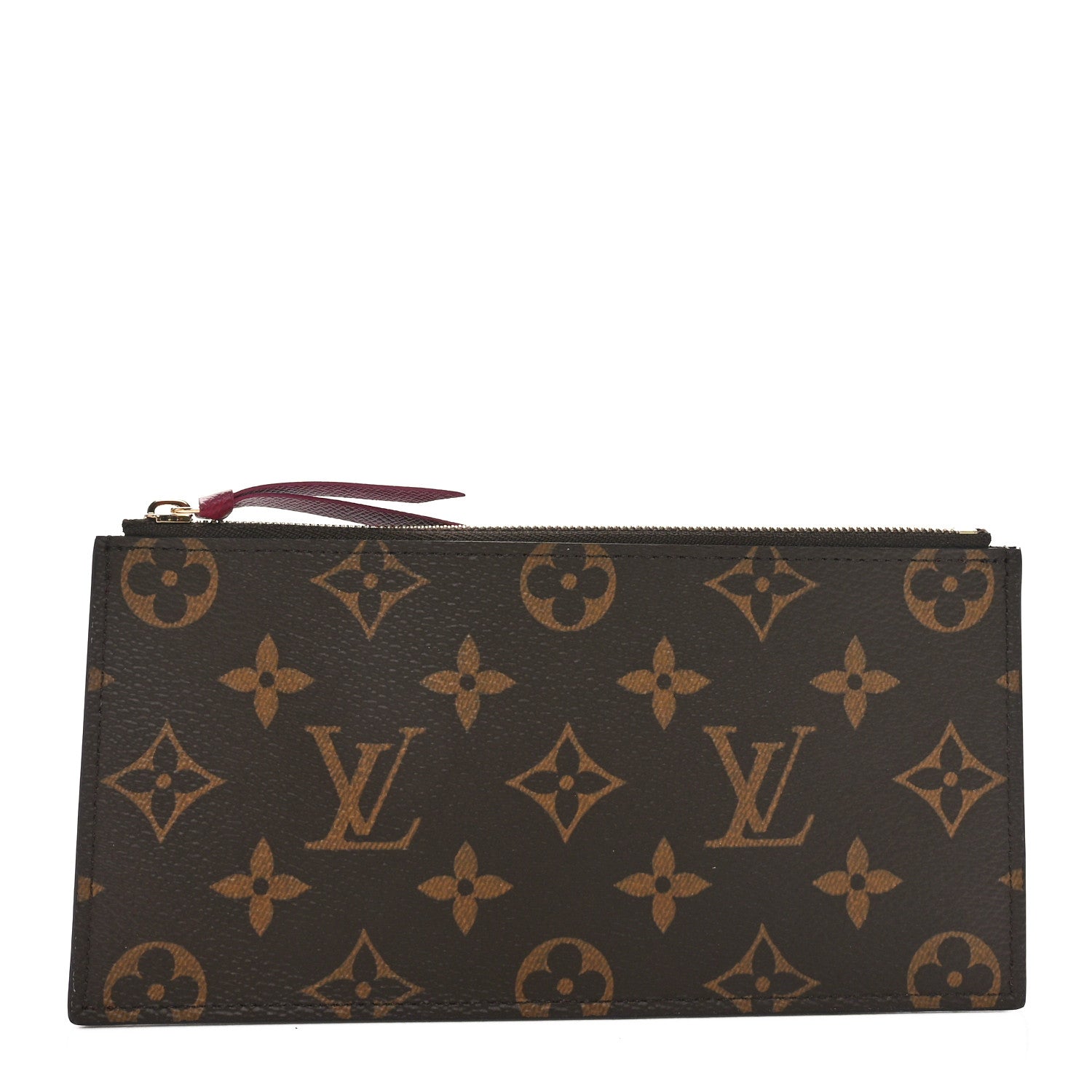 Louis Vuitton Monogram Felicie Chain Wallet Zippered Insert Fuchsia 1 of 7