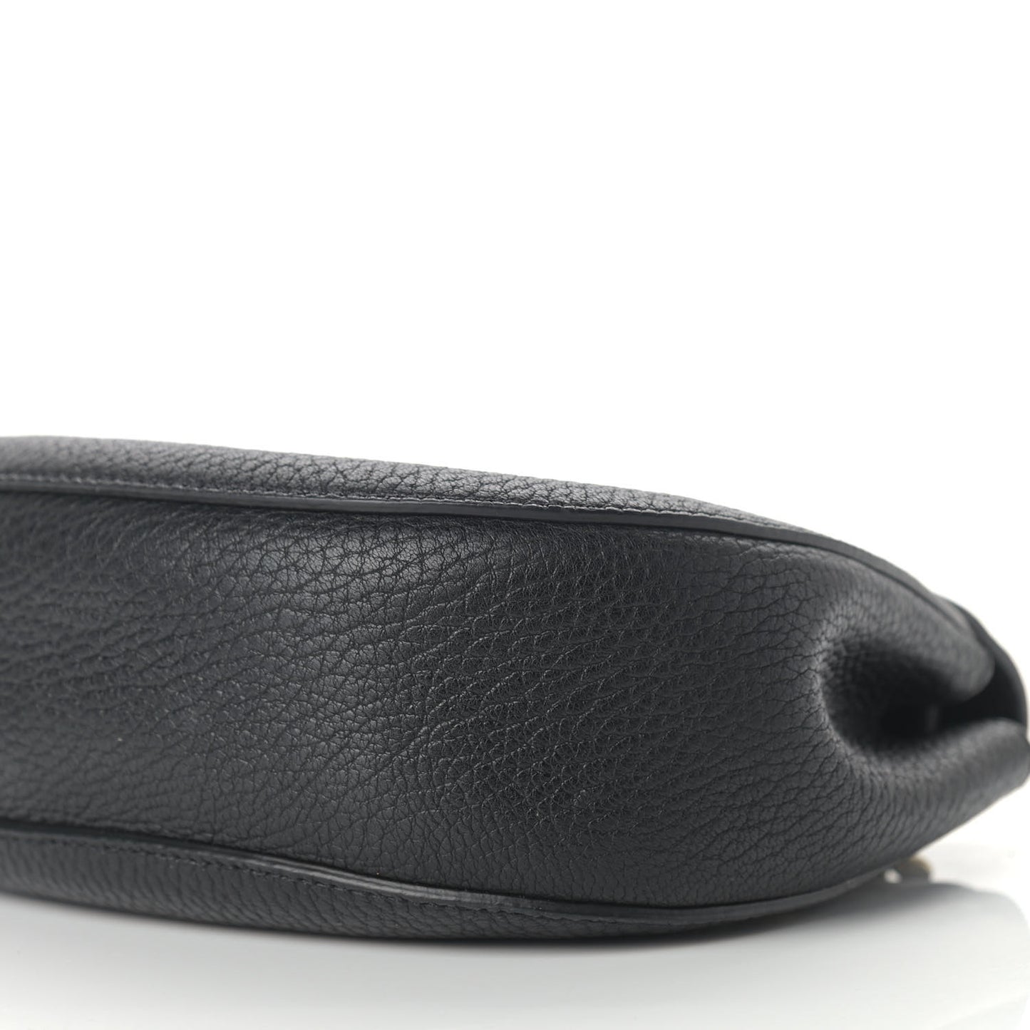 Grained Lambskin Mini Drew Shoulder Bag Black