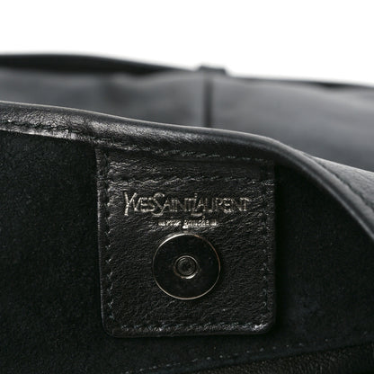 Saint Laurent Calfskin Buffalo Horn Mombasa Hobo Black 5 of 8