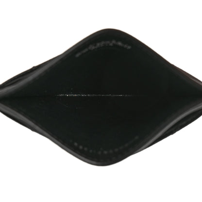 Saint Laurent Grain De Poudre Matelasse Chevron Monogram Credit Card Case Black 5 of 7