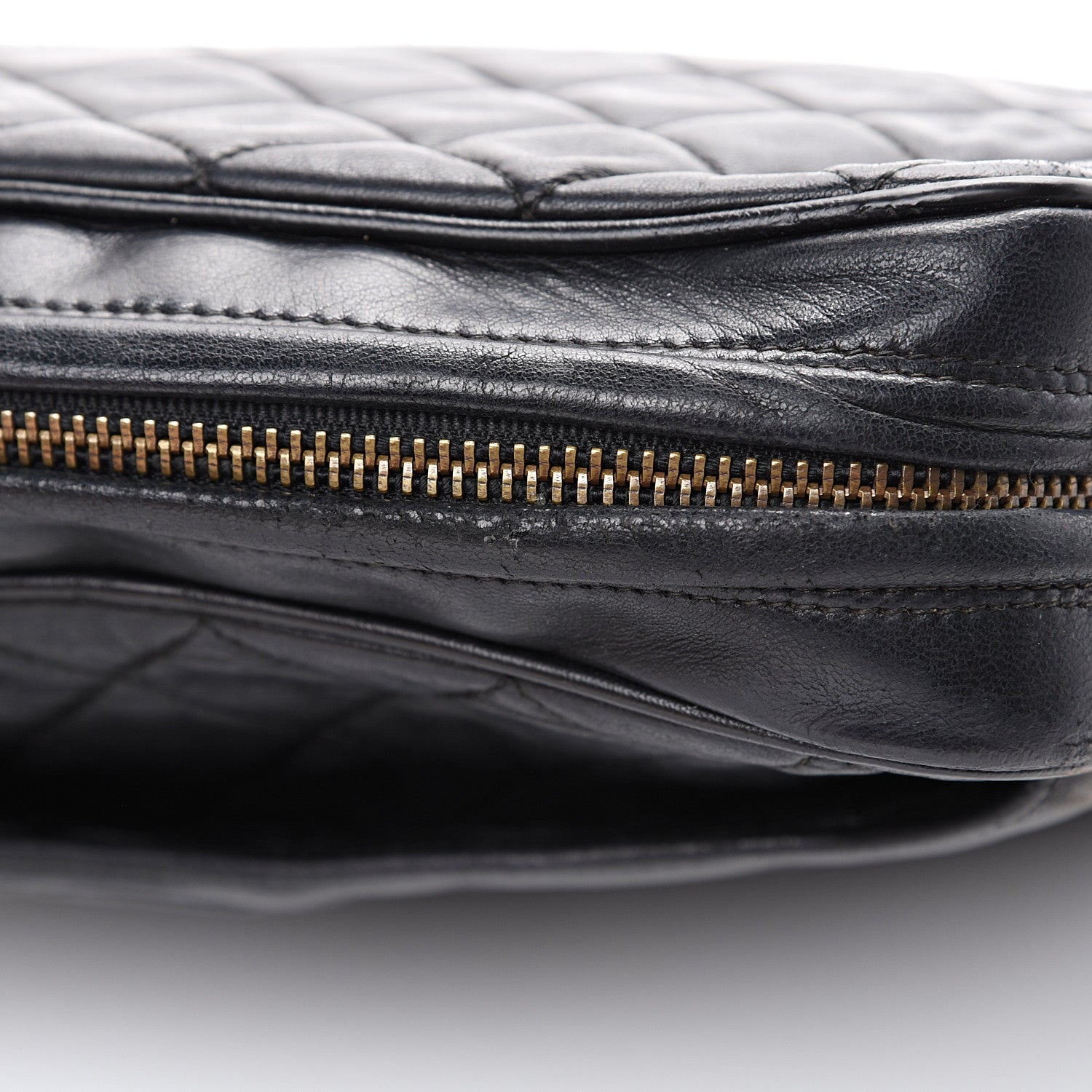 Chanel Lambskin Quilted CC Tassel Camera Case Black 12 of 13