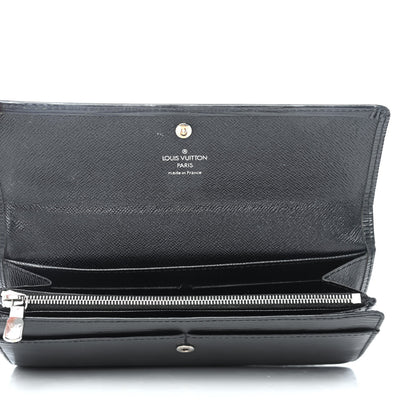 Louis Vuitton Epi Sarah Wallet Black 4 of 4