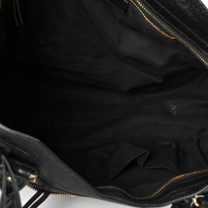 Balenciaga Chevre Gold Metallic Edge Hardware City Black 5 of 9