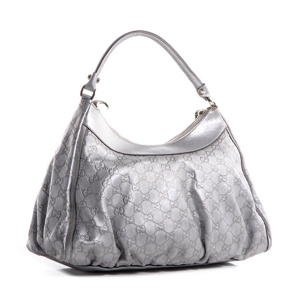 Gucci Guccissima Large D Gold Hobo Silver 3 of 8