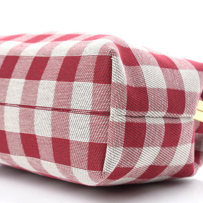 Mansur Gavriel Checker Canvas Elegant Bag Flamma 7 of 9