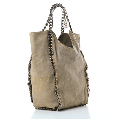 Stella McCartney Linen Falabella Tote Beige 3 of 12