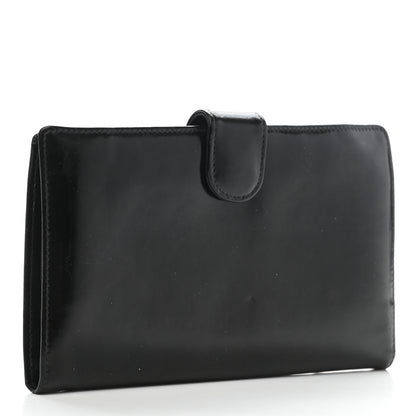 Chanel Patent Timeless CC French Wallet Black 3 of 9