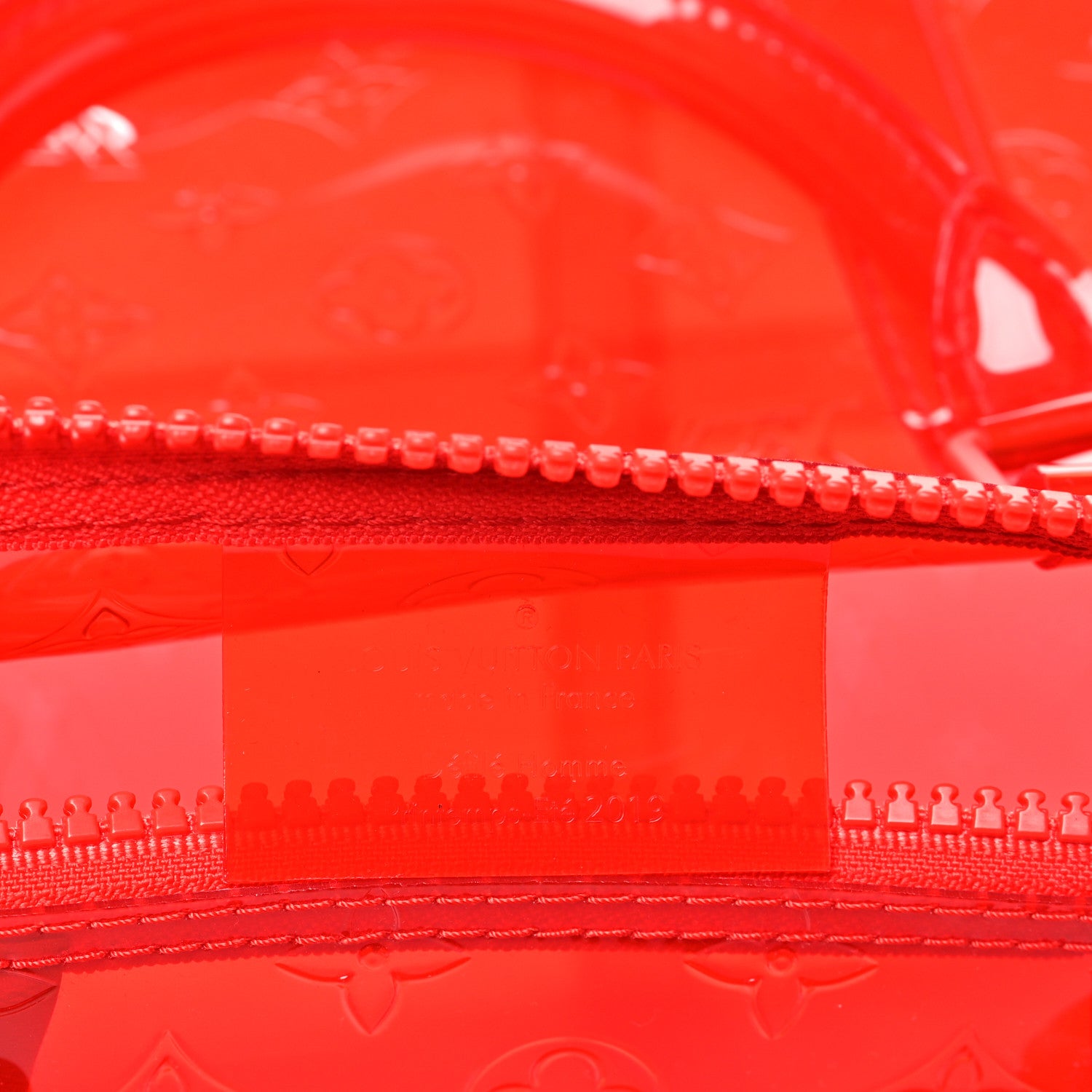 Louis Vuitton PVC Monogram Keepall Bandouliere 50 Grenadine Red 5 of 8